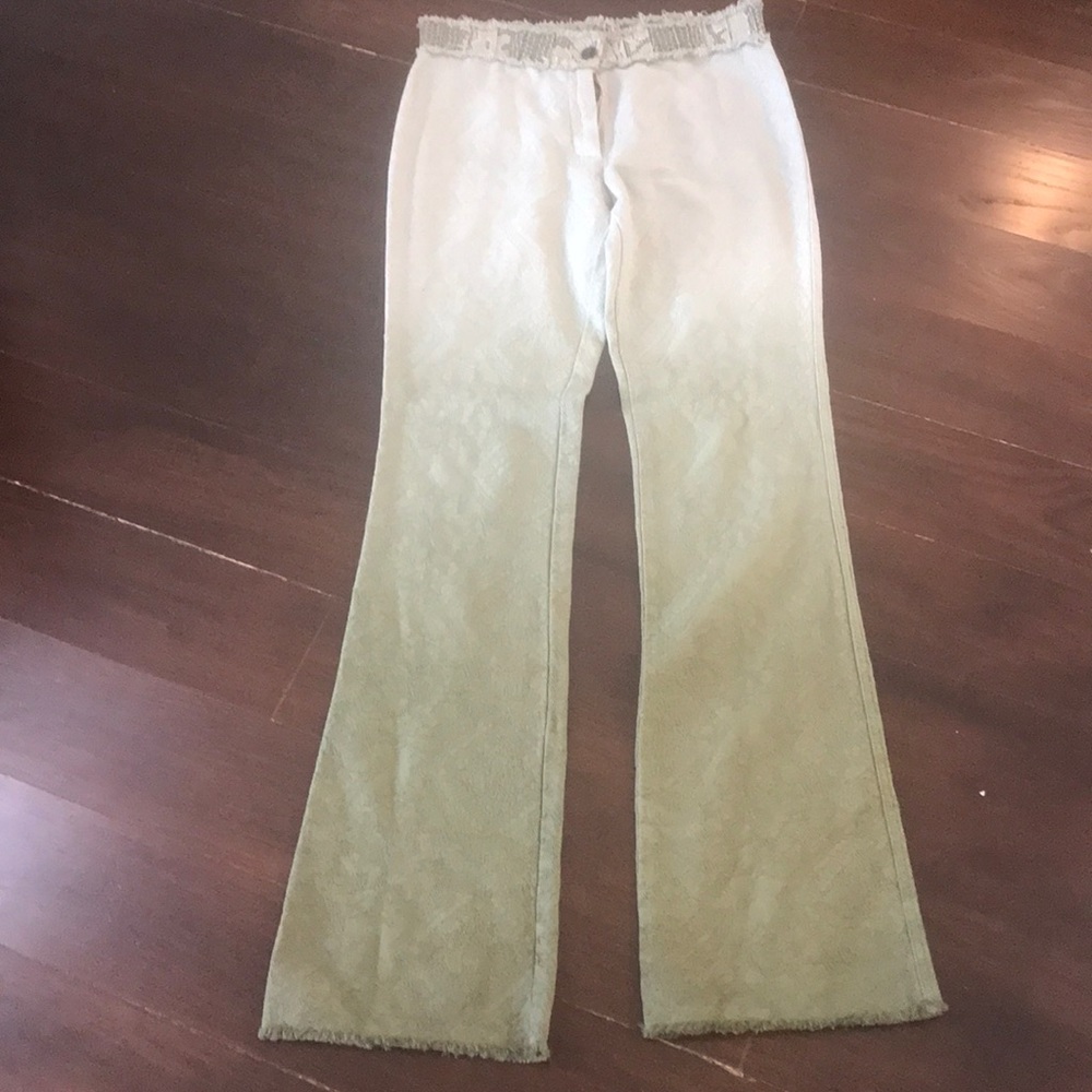 Emanuel Ungaro Women's Boot Cut Jeans in Beige